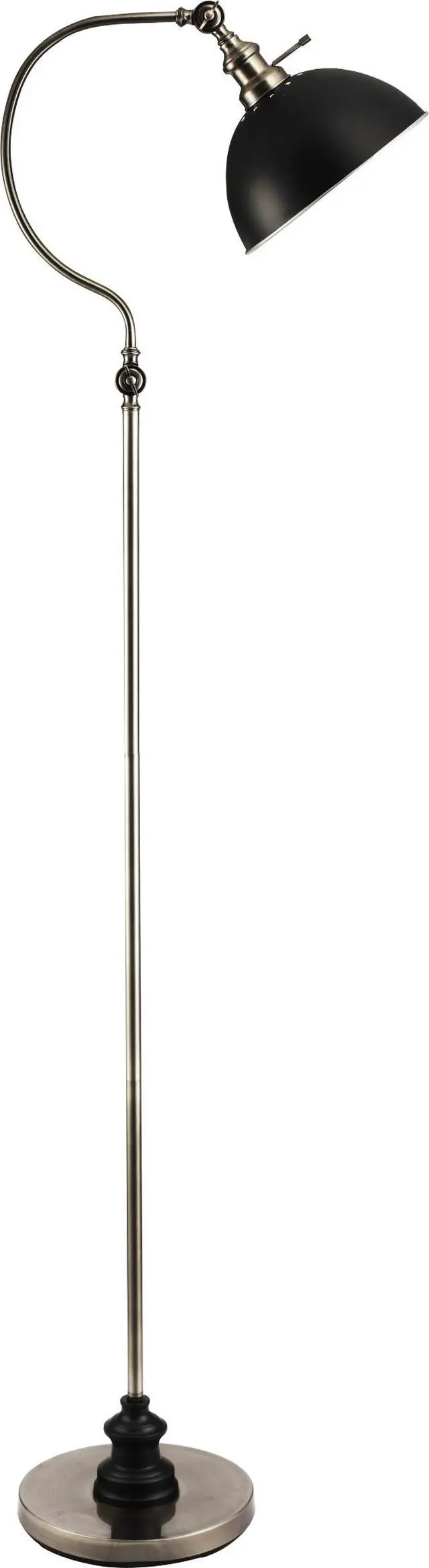Alt view image 2 of 4 - 56''H Satin Nickle Good Neck Floor Lamp