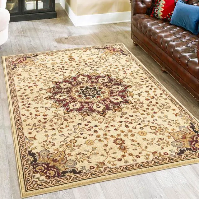 Main image of Classic GC_VIN5014 Cream 5 ft. 3 in. x 7 ft. 3 in. Area Rug