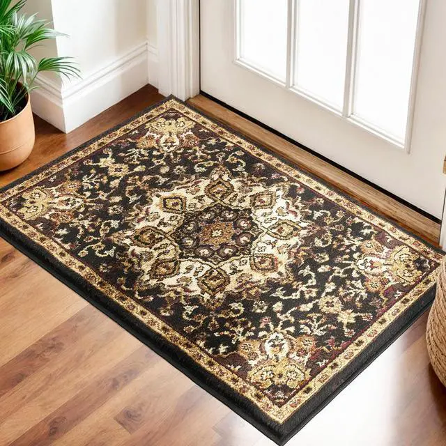 Main image of Classic GC_VIN5016 Black 2 ft. x 3 ft. Area Rug