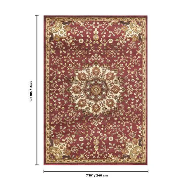 Alt view image 5 of 5 - Classic GC_VIN5015 Red 7 ft. 10 in. x 10 ft. 3 in. Area Rug