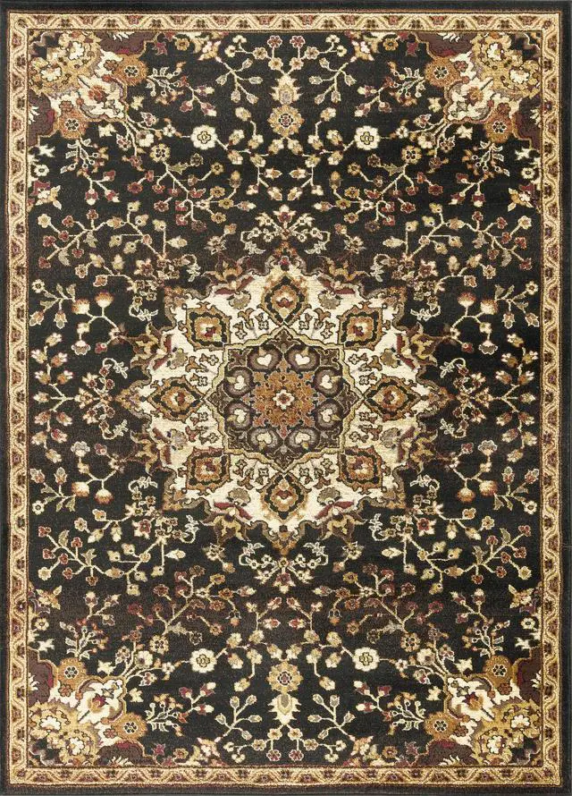 Alt view image 4 of 4 - Classic GC_VIN5016 Black 2 ft. x 3 ft. Area Rug
