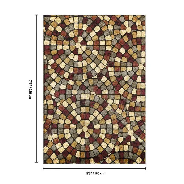 Alt view image 5 of 5 - Bristol GC_DYN7091 Multi 5 ft. 3 in. x 7 ft. 3 in. Area Rug