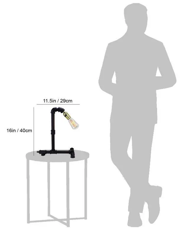 Alt view image 2 of 4 - industrial Pipe Desk Lamp