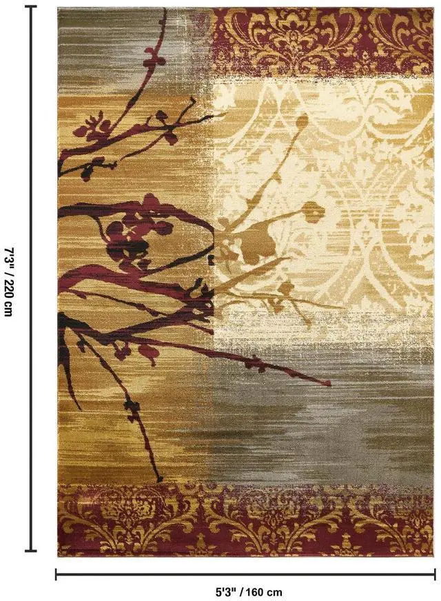 Alt view image 5 of 5 - Joy GC_BLI6062 Multi 5 ft. 3 in. x 7 ft. 3 in. Area Rug