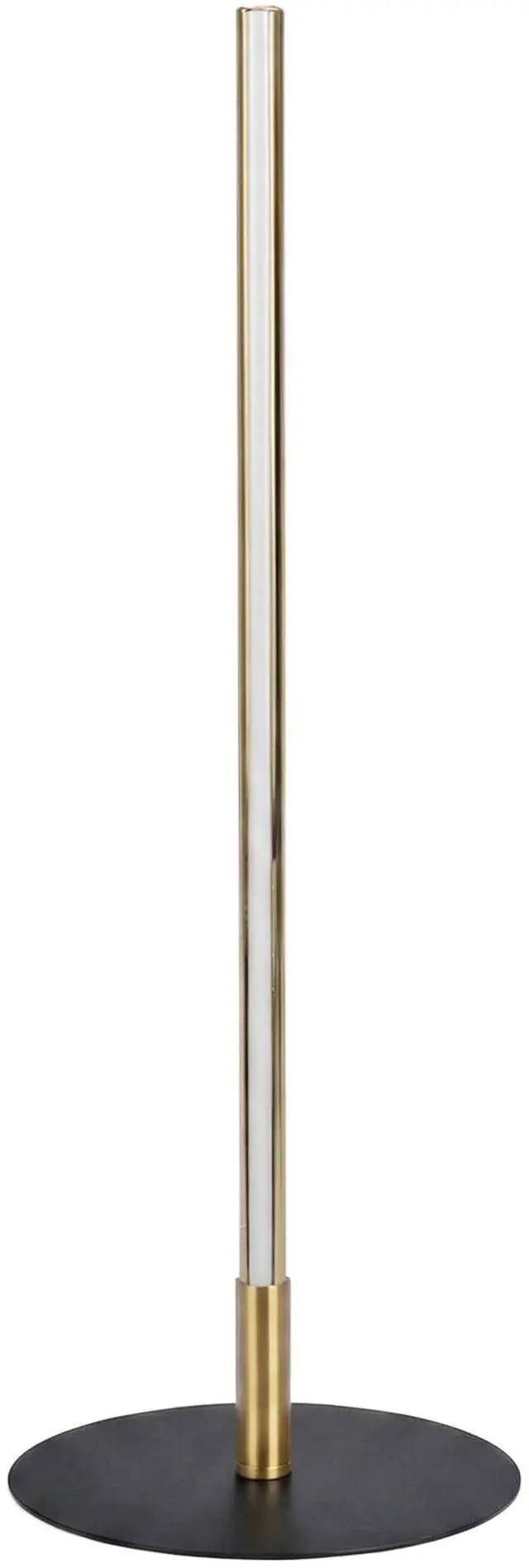 Alt view image 6 of 6 - Dimond Black Led Table Lamp with on/Off Switch Round Metal Base