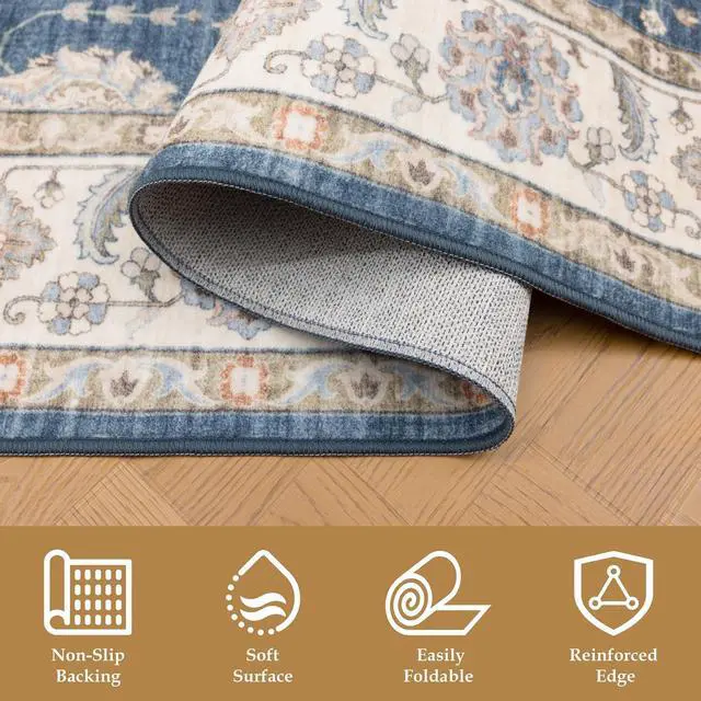 Alt view image 6 of 7 - Premier GC_HAM4007 5x7 Navy Area Rug