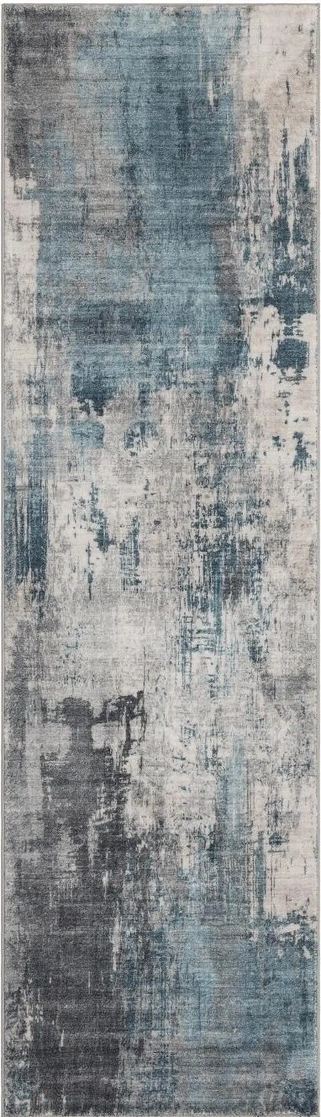 Alt view image 5 of 7 - Crystal GC_MET8001 2x7 Blue Runner Rug