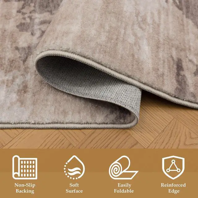 Alt view image 7 of 7 - Crystal GC_MET8002 2x7 Beige Runner Rug