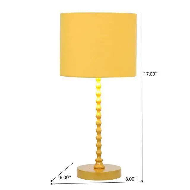 Alt view image 3 of 6 - Modern Classic Desk Lamp Villa Living Room Bedroom Study Decorative Sereno Table Lamp Ochre and Gold 110-120V Table Light, Easy Assembly Table Lamp for Sale