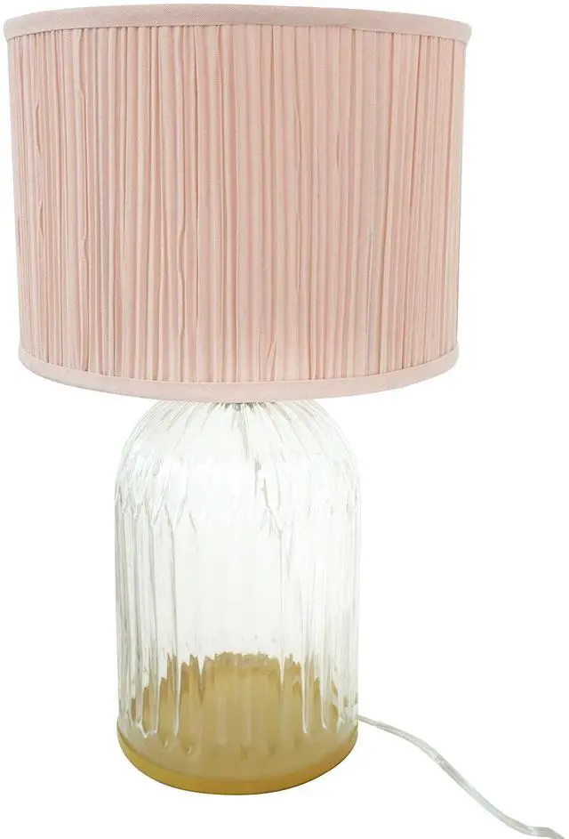Main image of Bedroom Table Lamp Nordic Home Creative Romantic Warm Solid Wood Study Room Eye Protection Desk Bedside Lamp Led Nebulis Table Lamp Gold - Clear and Pink 110-120V