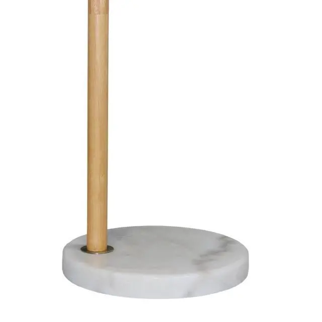 Alt view image 6 of 7 - Tall Corner Floor Lamp, Standing Light for Living Room, Bedroom & Office Space Illumination, Solaris White Lampshade Floor Lamp 110V
