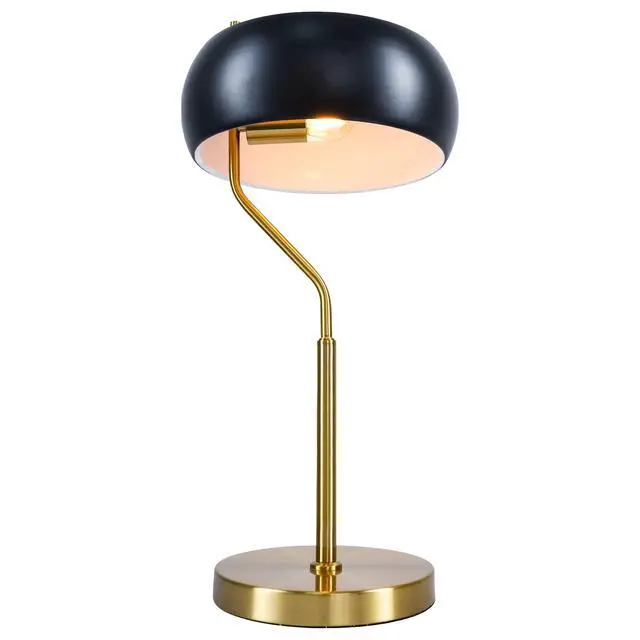 Main image of Small Minimalist Wooden Table Lamp Dimmable Table Lamp Fast Delivery Small Bedside Lamps for Night Stands, Living Room, Office,Study Room, Flux Table Lamp - Black Outer - White inner 110~120V