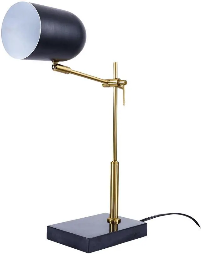 Main image of High Quality Hotel European Modern Bed Side Nightstand Decorative Led Table/Desk Lamp, Lumora Table Lamp - Black Outer - White inner 110~120V
