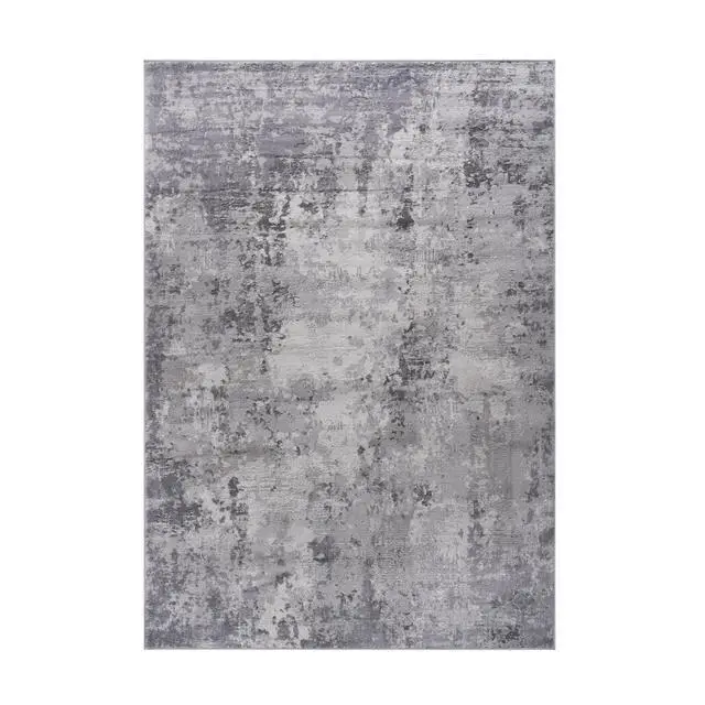 Alt view image 2 of 3 - Collection 36*24 inch Light Grey / Abstract Doormat Rug