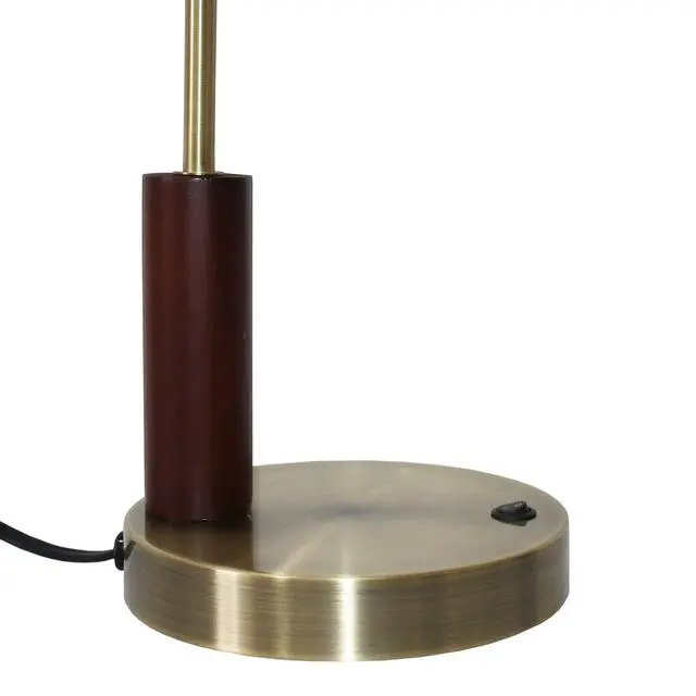 Alt view image 6 of 7 - Modern Classic Desk Lamp Villa Living Room Bedroom Study Decorative Original Design European Table Light, Easy Assembly Table Lamp for Sale, Wander Right Angle Glass Table Lamp - Bronze 110V