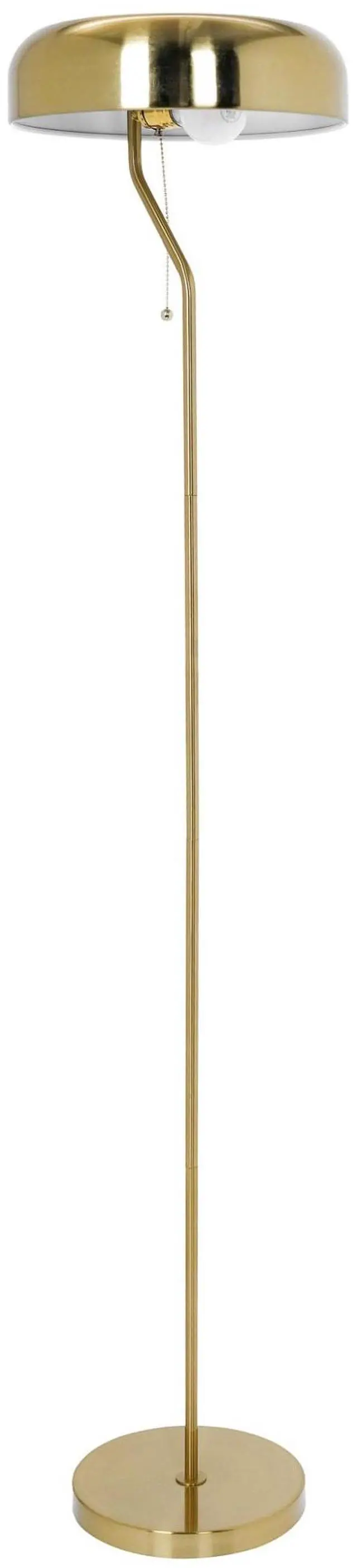 Main image of Tall Corner Floor Lamp for Living Room, Bedroom & Office Space Illumination, Spectra Floor Lamp - Gold Outer and White inner 110~120V