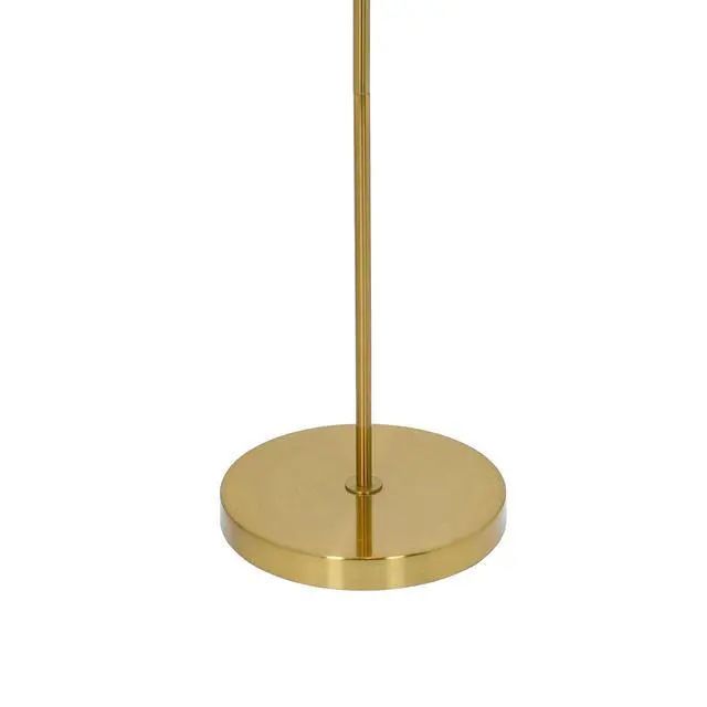Alt view image 5 of 7 - Tall Corner Floor Lamp for Living Room, Bedroom & Office Space Illumination, Spectra Floor Lamp - Gold Outer and White inner 110~120V