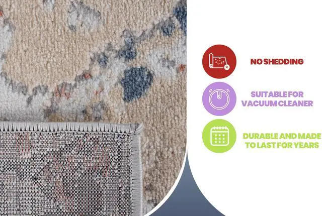 Alt view image 7 of 7 - Collection 96*26 inch Multi / Contemporary Runner Rug