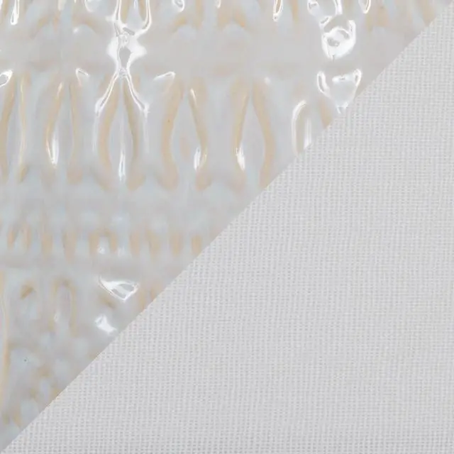 Alt view image 5 of 6 - Claudia 20" Contemporary Ceramic Accent Lamp in Off-White Ceramic, Polished Nickel Accents and White Linen Shade From Grandview Gallery - Set Of 2