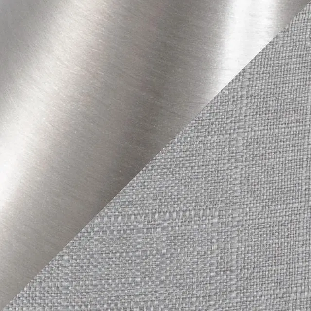 Alt view image 6 of 7 - 27" Contemporary Metal Table Lamp in Brushed Nickel with Light Grey Textured Linen Shade From Grandview Gallery - Set Of 2