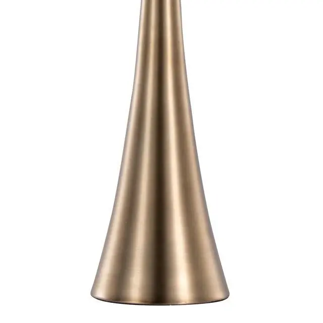Alt view image 3 of 7 - Diana 29" Contemporary Metal Table Lamp in Matte Golden Bronze with White Linen Shade From Grandview Gallery By - Set Of 2