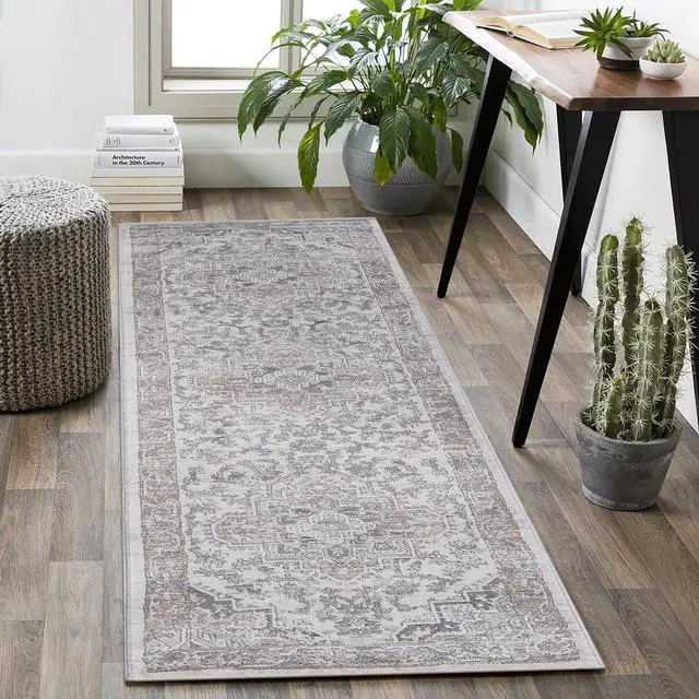 Main image of Collection 96*26 inch Ivory / Beige / Oriental Runner Rug