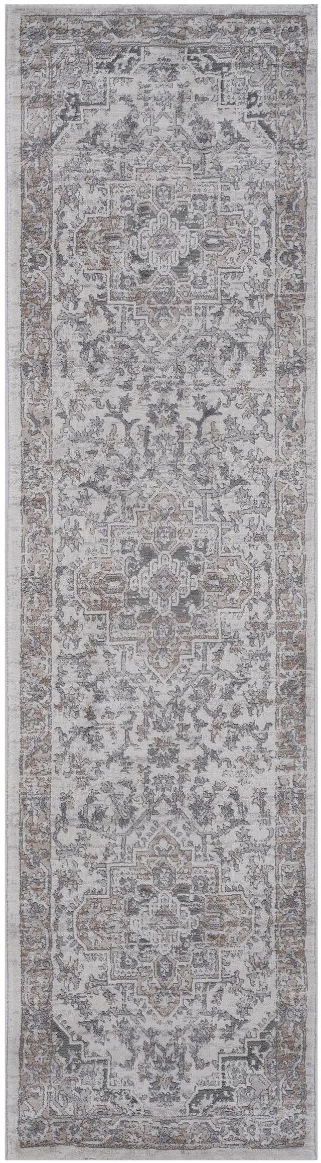 Alt view image 2 of 3 - Collection 96*26 inch Ivory / Beige / Oriental Runner Rug