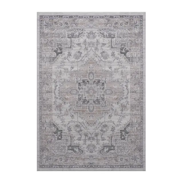 Alt view image 2 of 3 - Collection 36*24 inch Ivory / Beige / Oriental Doormat Rug
