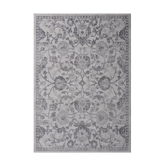 Alt view image 2 of 6 - Collection 90*63 inch Grey / Silver / Oriental Area Rug