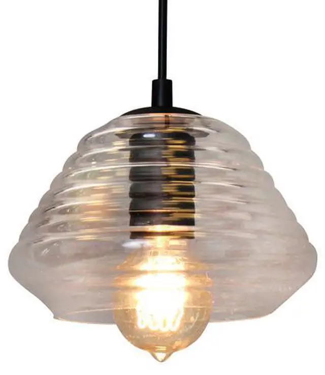 Alt view image 4 of 5 - torus Triangle Pendant with Clear Glass