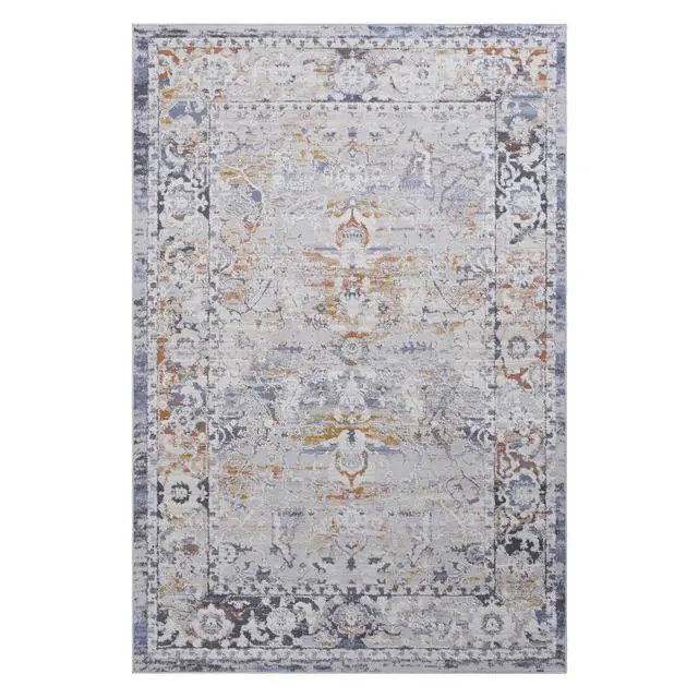 Alt view image 2 of 7 - Collection 36*24 inch Ivory / Grey / Traditional Doormat Rug