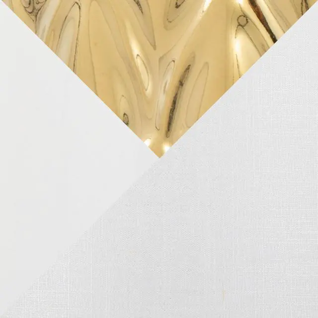 Alt view image 7 of 7 - Penelope 22" Contemporary Ceramic Table Lamp with White & Gold Ceramic Body and White Shade