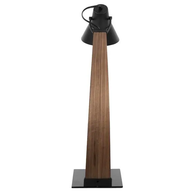 Alt view image 5 of 5 - Noah Mid-Century Modern Table Lamp in Walnut and Black