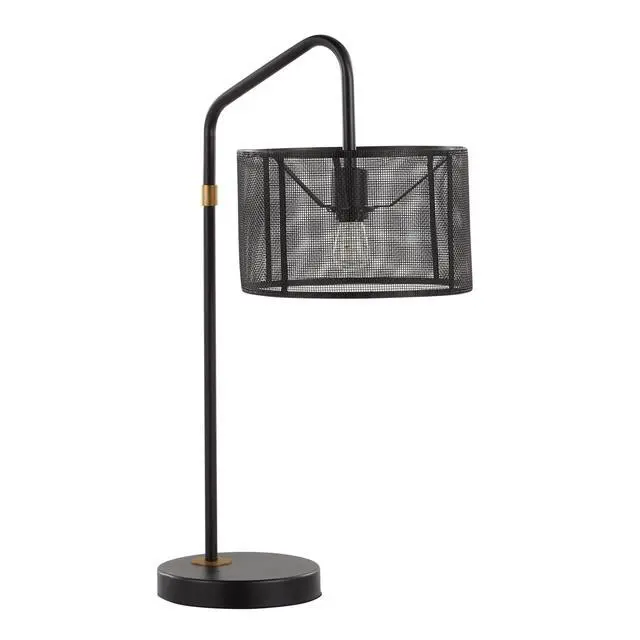 Alt view image 2 of 7 - 27" Contemporary Metal Task Lamp with Built-in Usb Port in Oil Bronze and Painted Gold Metal From Grandview Gallery - Set Of 2