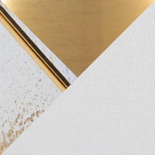 Alt view image 5 of 7 - Glass 25" Table Lamp in Gold Metal and White Glass with White Linen Shade - Set Of 2