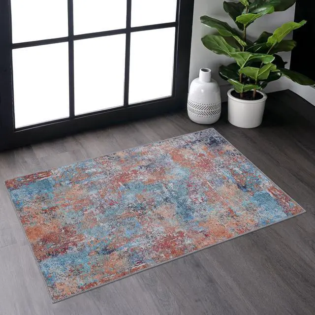 Main image of Multi Washable Rug 36*24 inch Doormat Rug (Multi, 36*24 inch)