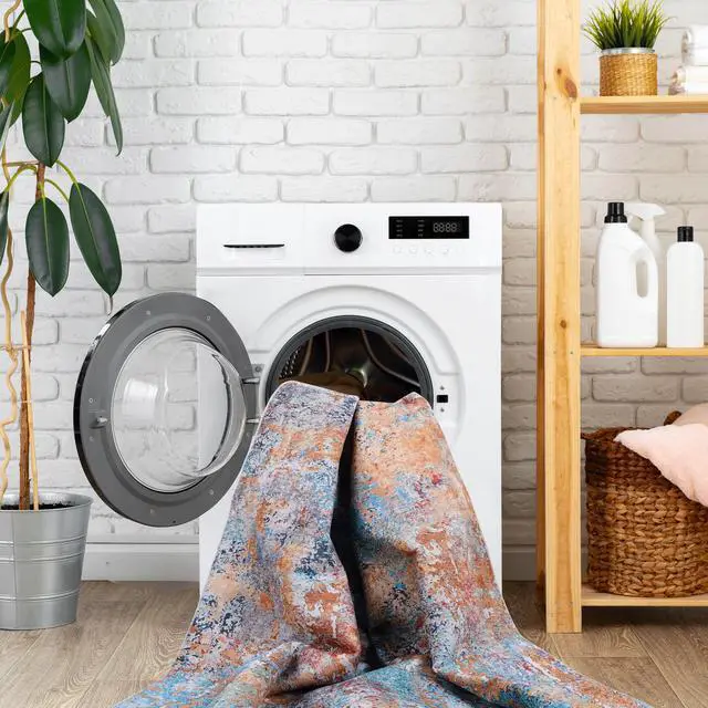 Alt view image 4 of 7 - Multi Washable Rug 108*72 inch Area Rug Multi