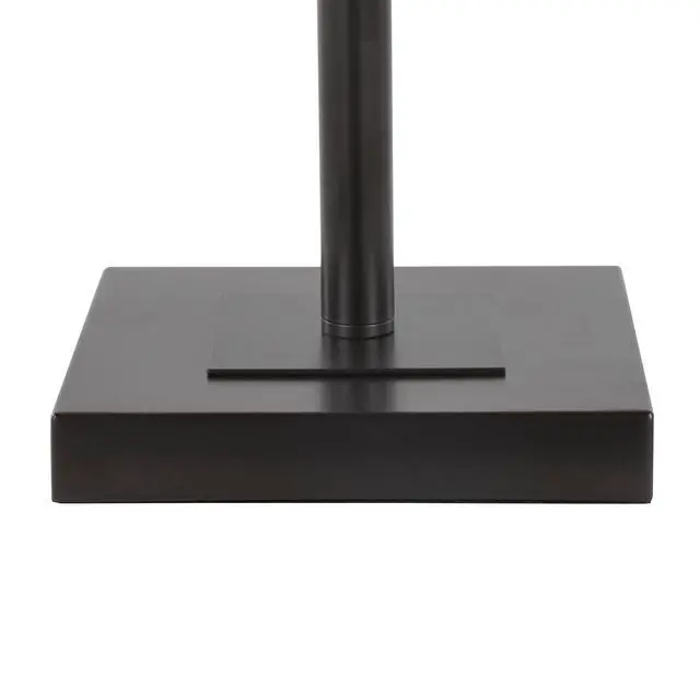 Alt view image 6 of 7 - 30" Table Lamp in Oil Rubbed Bronze Metal with Brown and Cream Glass
