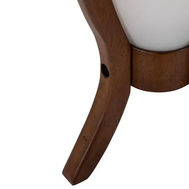 Alt view image 5 of 7 - Desk Lamp with Walnut Wood and Frosted Glass