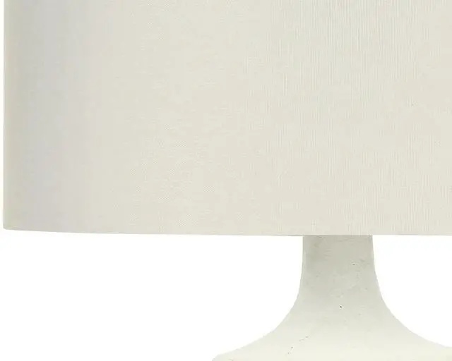 Alt view image 3 of 7 - Lighting, 26"H, Table Lamp, Ivory / Cream Shade, Cream Resin, Contemporary