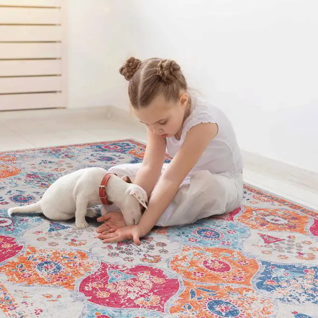 Main image of 36*24 inch Cream Area Rug, Washable Area Rugs,(Cream, 36*24 inch)