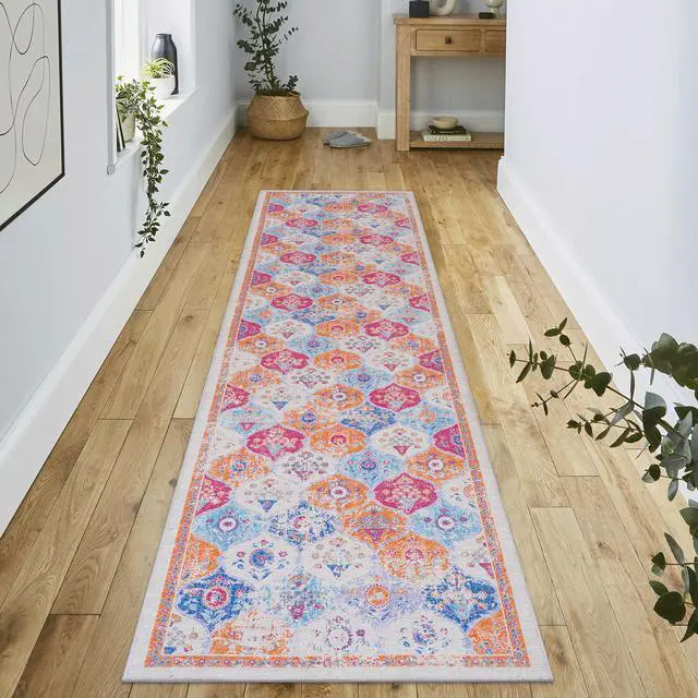 Main image of Cream Washable Rug 120*30 inch Runner Rug (Cream, 120*30 inch)