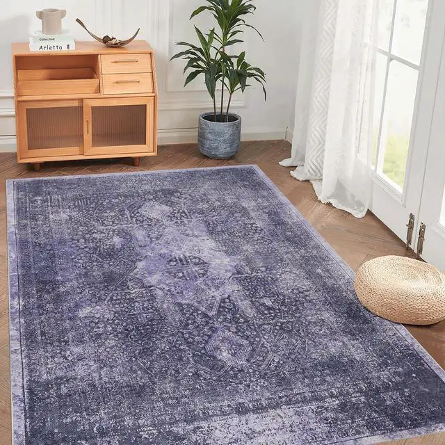 Main image of Anthracite Washable Rug 120*96 inch inch Area Rug (Anthracite, 120*96 inch)