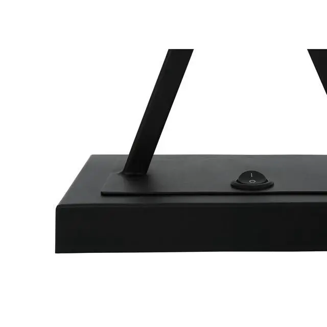 Alt view image 5 of 5 - Lighting, 25"H, Table Lamp, Usb Port included, Black Metal, Beige Shade, Transitional