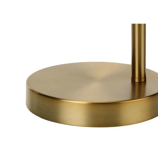 Alt view image 4 of 5 - Lighting, 19"H, Table Lamp, Gold Metal, Gold Shade, Contemporary