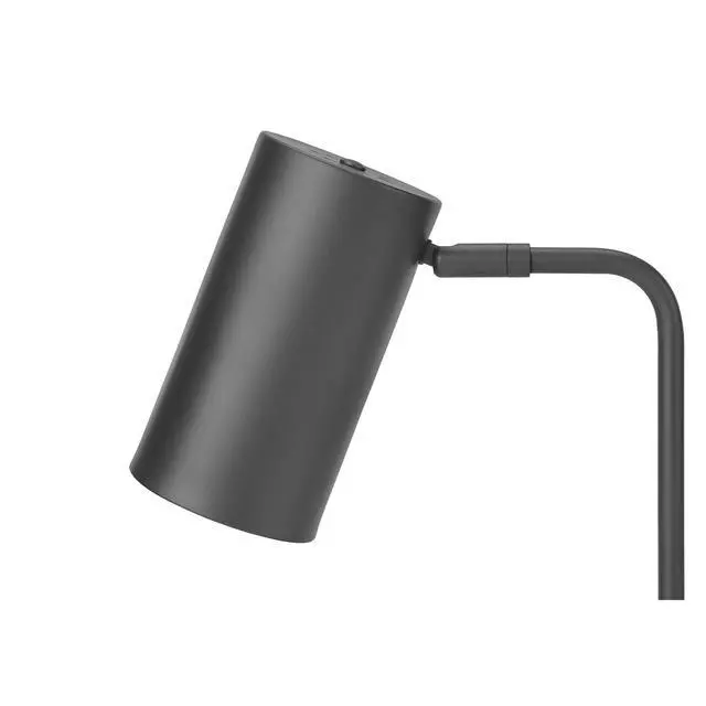 Alt view image 5 of 5 - Lighting, 18"H, Table Lamp, Usb Port included, Grey Metal, Grey Shade, Modern