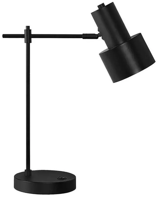 Main image of Lighting, 21"H, Table Lamp, Usb Port included, Black Metal, Black Shade, Modern