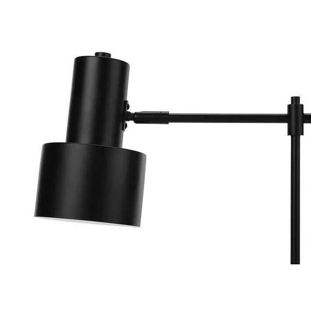 Alt view image 4 of 5 - Lighting, 21"H, Table Lamp, Usb Port included, Black Metal, Black Shade, Modern
