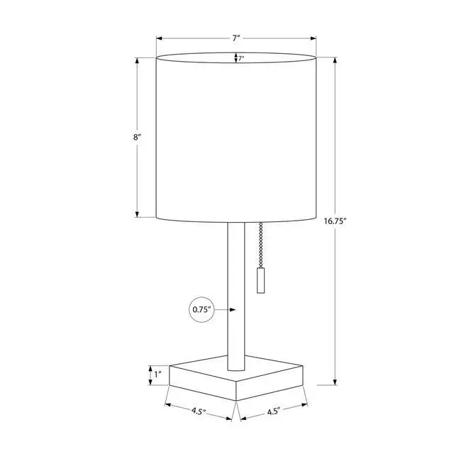 Alt view image 3 of 5 - Lighting, Set Of 2, 17"H, Table Lamp, Usb Port included, Nickel Metal, Ivory / Cream Shade, Contemporary