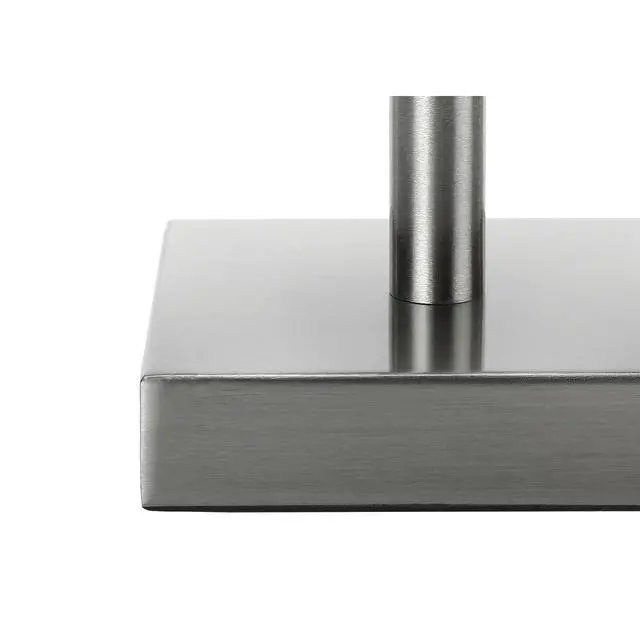 Alt view image 5 of 5 - Lighting, Set Of 2, 17"H, Table Lamp, Usb Port included, Nickel Metal, Ivory / Cream Shade, Contemporary